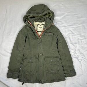 Vintage y2k Hollister green hooded parka jacket bella swan